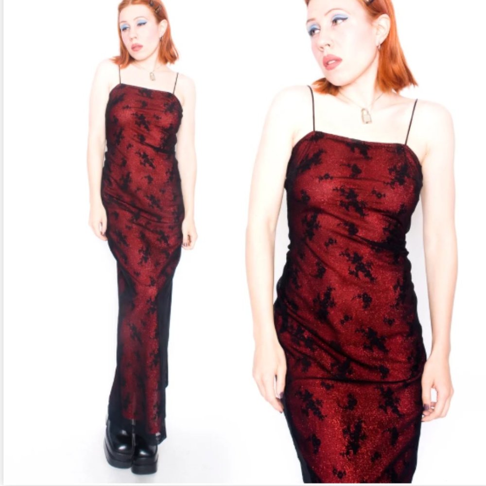 Elegant Glitter Lace Dress